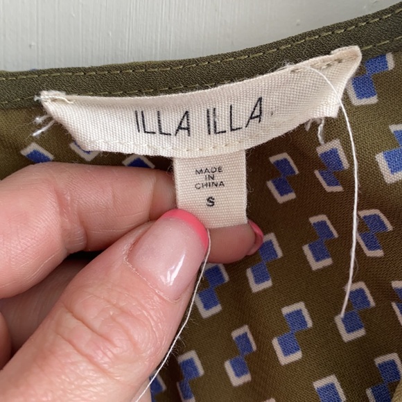 ILLA ILLA Printed V Neck 3/4 Sleeve Romper Size S - Picture 8 of 9